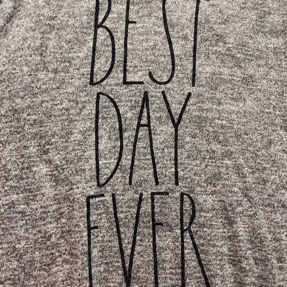 Rae Dunn Gray nightgown best day ever - Picture 2 of 4